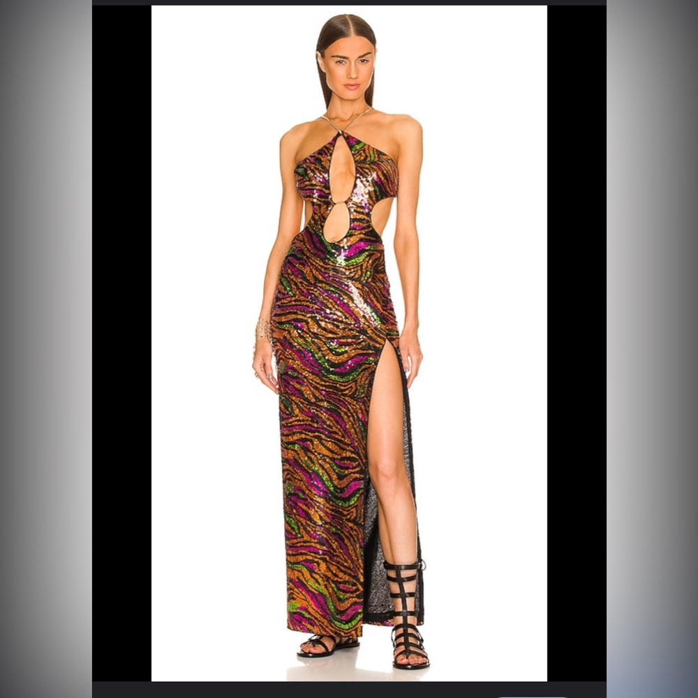 DUNDAS X REVOLVE Vibrant Sequin Dress with Cutout